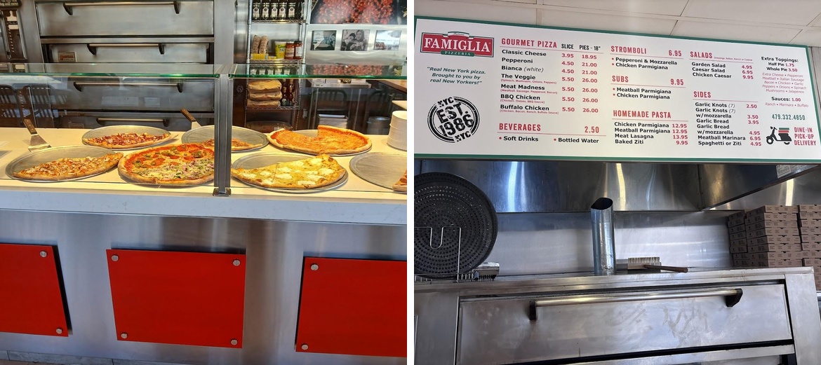 Famous Famiglia Pizzeria Menu